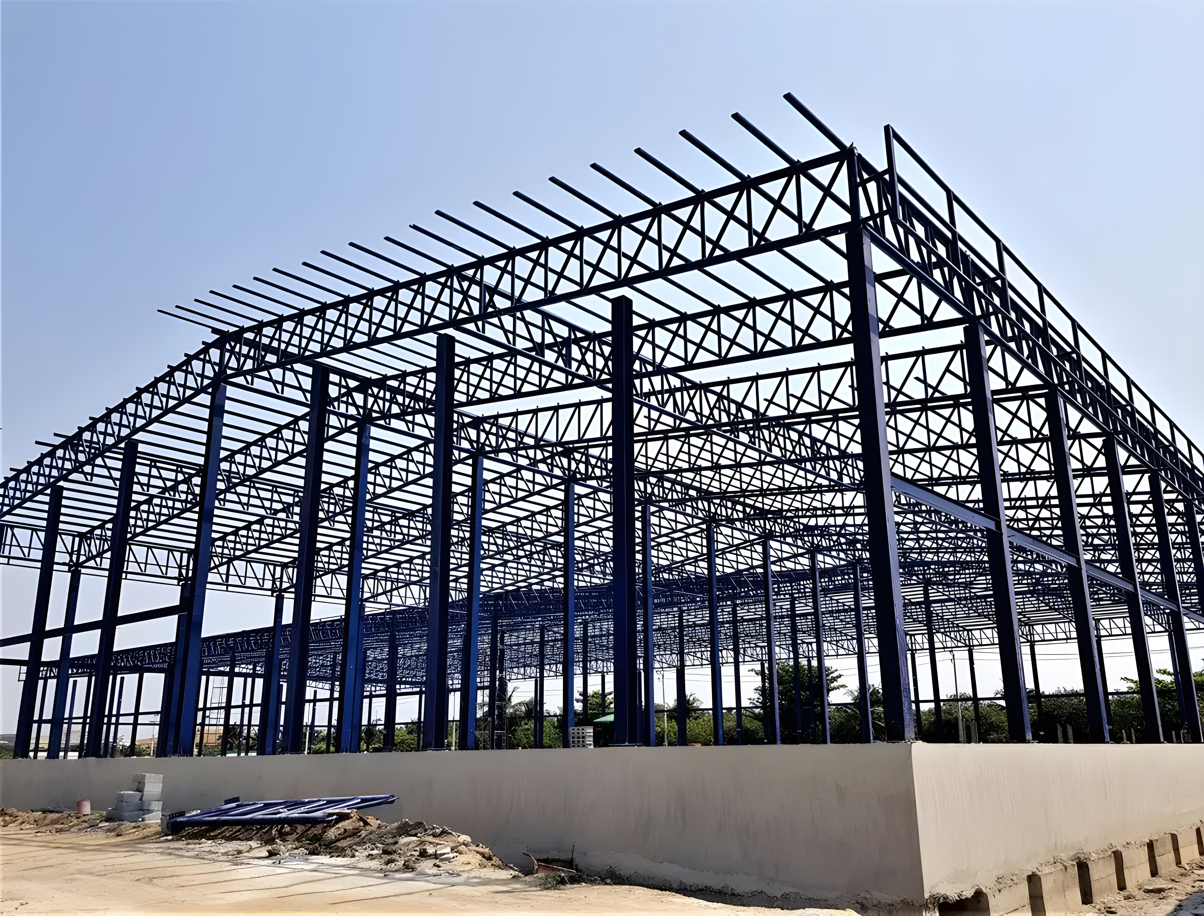 Steel building construction